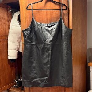 Nasty Gal REAL Faux Leather Mini Sleeveless Dress